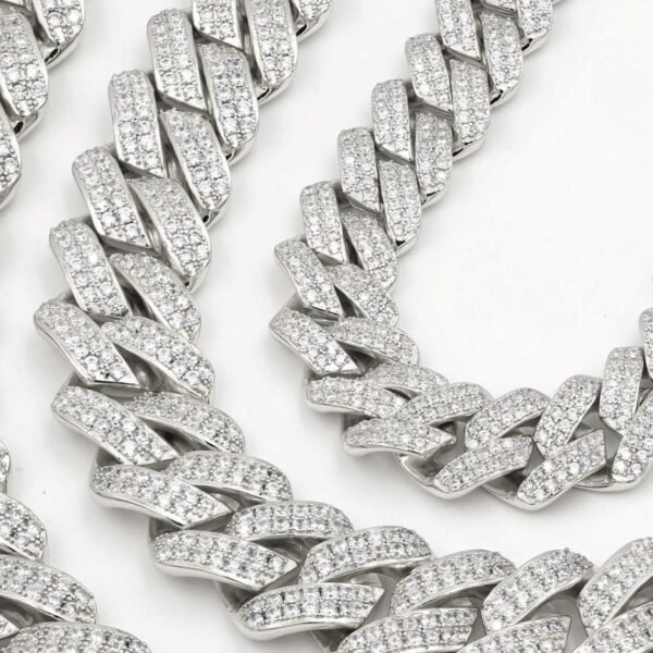 Iced Cuban Link Chain Necklace Chain Hip Hop Jewelry 12mm Silver or Gold Necklace Miami Chain Thick From India for Men