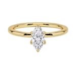 Custom Made Marquise Cut Moissanite Diamond Ring Women Jewelry Promise 925 Silver Gold Plated Wedding Marquise Diamond Ring