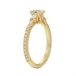 Custom 925 silver jewelry Pear Cut Certified Moissanite Diamond Wedding Ring for Women