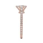 Custom 925 silver jewelry Pear Cut Certified Moissanite Diamond Wedding Ring for Women