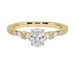 Oval Cut Moissanite Solitaire Ring in S925 Sterling Engagement Moissanite Solitaire Ring Oval Cut Moissanite Solitaire Ring in S925 Sterling Engagement Ring