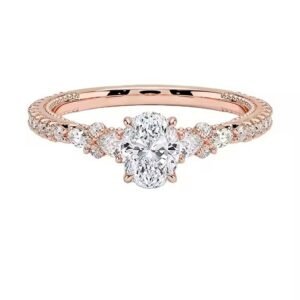 Oval Cut Moissanite Solitaire Ring in S925 Sterling Engagement Moissanite Solitaire Ring Oval Cut Moissanite Solitaire Ring in S925 Sterling Engagement Ring