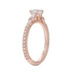 Ascher Cut Created Moissanite Ring 925 Sterling Silver Halo Wedding Engagement Jewelry Micro Pave Moissanite Ring For Women