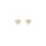 S925 Sterling Silver Heart Earrings with Fancy Style Diamond Earring for girls and Export Sale from India
