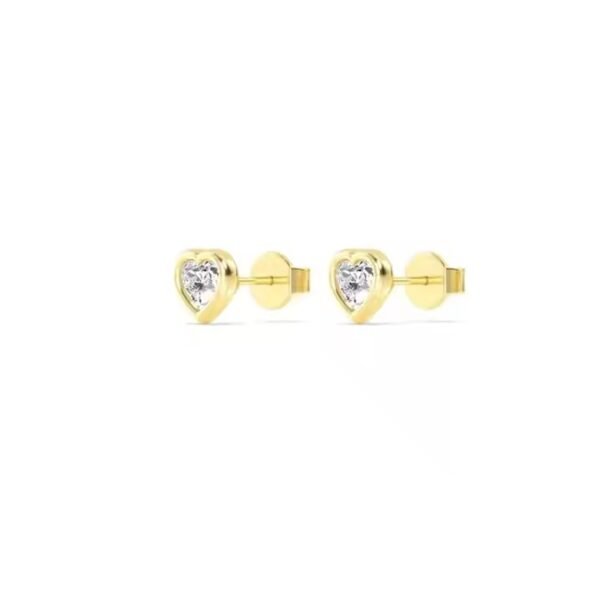 S925 Sterling Silver Heart Earrings with Fancy Style Diamond Earring for girls and Export Sale from India