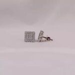 Luxury Moissanite Stud Earrings with Screw Back Iced Out Hip Hop Jewelry Diamond Earrings Set for Men and Women