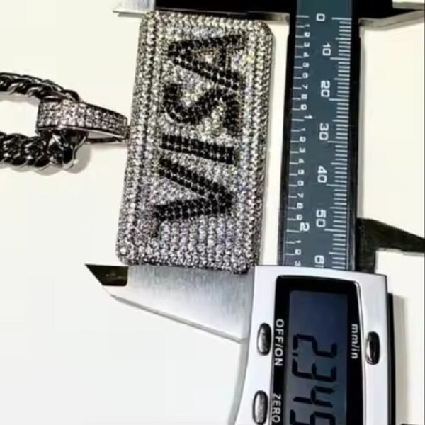 Unique Trendy Exaggerated Round Shape Fully Iced Out Sterling Silver Custom Hip Hop Pendant for Rapper from India