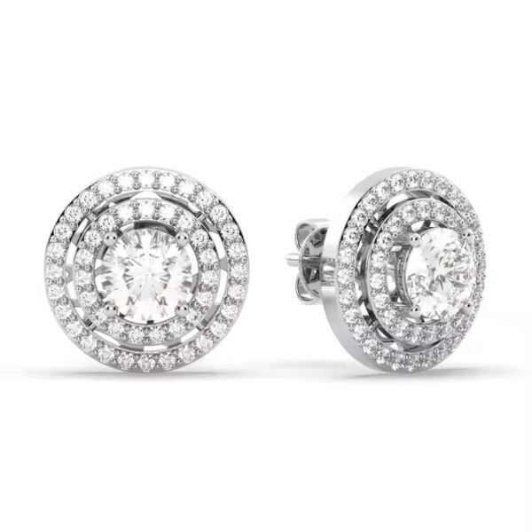 Luxury 925 Sterling Silver Diamond Earrings Premium Quality for Women for Weddings Parties or Gifts Best Price Guaranteed