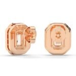 Best Quality Lab Grown Round Diamond Huggie Hoop Earrings In 10K/14K/18K White Gold Luxury Jewelry for Women