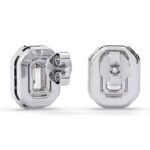 Best Quality Lab Grown Round Diamond Huggie Hoop Earrings In 10K/14K/18K White Gold Luxury Jewelry for Women