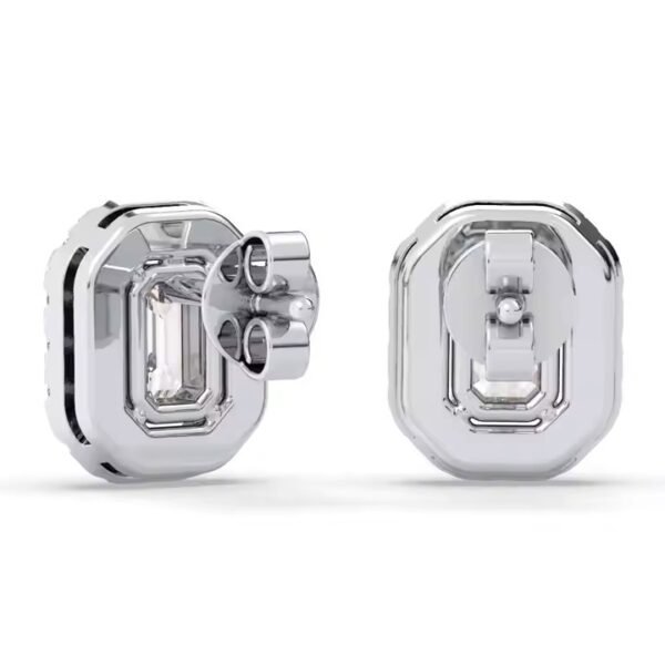 Best Quality Lab Grown Round Diamond Huggie Hoop Earrings In 10K/14K/18K White Gold Luxury Jewelry for Women