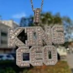 Hip Hop Pendant Iced Street Fashion Design Diamond Moissanite Personalized Cross Baguette Fine Pendants Charms