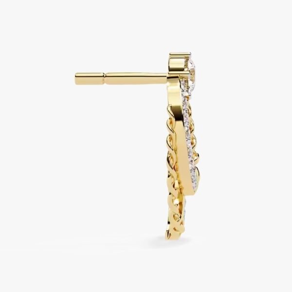 Diamond Stud Earrings with Screw Back in 14K Gold Perfect for Luxury Gift Stores Jewelry Chains and Wedding Events