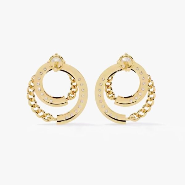 Diamond Stud Earrings with Screw Back in 14K Gold Perfect for Luxury Gift Stores Jewelry Chains and Wedding Events