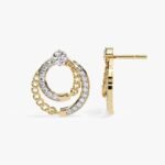 Diamond Stud Earrings with Screw Back in 14K Gold Perfect for Luxury Gift Stores Jewelry Chains and Wedding Events