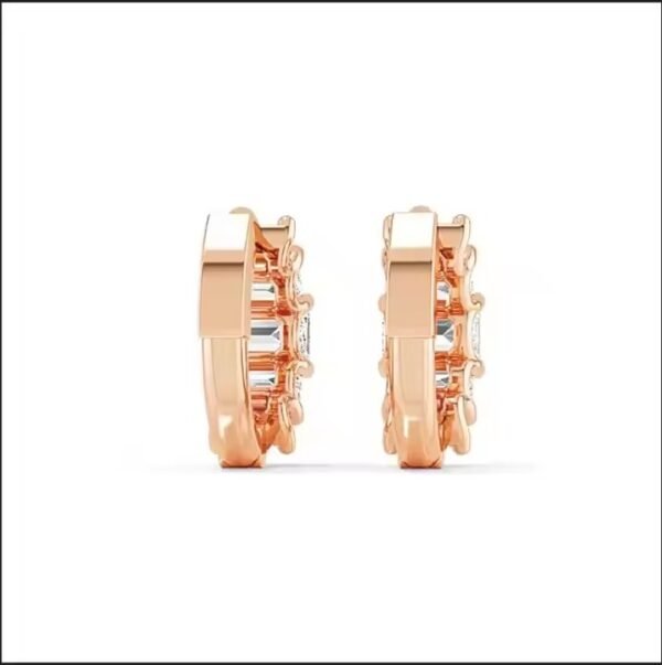 Best Quality Elegant 14K Yellow Gold Diamond Hoop Earrings for Daily Wear Premium Gifting for Holidays on Sale!