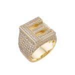 Luxury Diamond Engagement Ring Statement Ring in 18K White Gold for High End Wedding Jewelry Collections