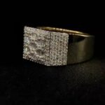 Hot Selling VVS1 Moissanite Diamond Ring 925 Sterling Silver White Gold Plating HIPHOP Style Diamond Test Pass Excellent Gift