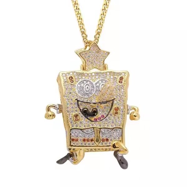 925 Silver Hip Hop Pendant Iced Street Fashion Design Diamond Moissanite Personalized Christian Cross Plated Alloy Charms