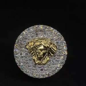 Designer Diamond hip hop Ring Unique Double Band Halo Ring for Luxury Jewelry Collection for men