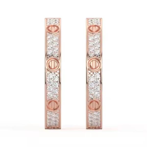 Best Quality Classic Round Cut Diamond Stud Earrings for Women Wedding Party or Gift Available at Affordable Price