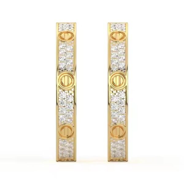 Best Quality Classic Round Cut Diamond Stud Earrings for Women Wedding Party or Gift Available at Affordable Price