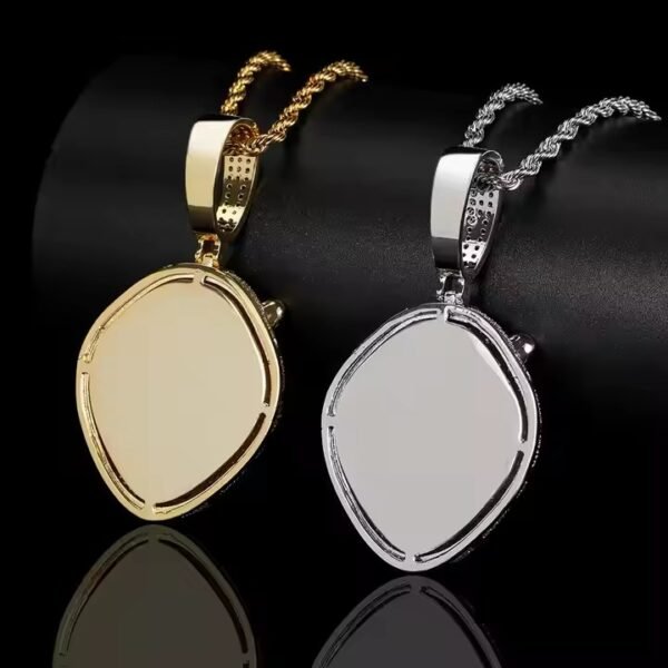 Gold Plated Pendant with Moissanite Diamond Hip-Hop Style Necklace for Men Fashionable Gift for Him from India