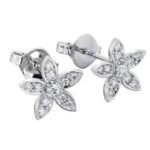 High on Demand Luxury Diamond Hoop Earrings in 18K Gold for Evening Events and Special Occasions Available at Affordable Price