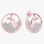 Best Quality Elegant 14K Yellow Gold Diamond Hoop Earrings for daily wear or premium gifting during holiday Available for Sale