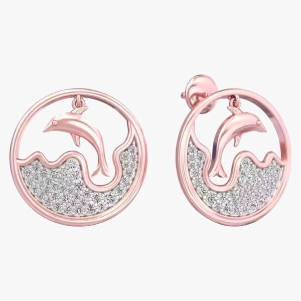 Best Quality Elegant 14K Yellow Gold Diamond Hoop Earrings for daily wear or premium gifting during holiday Available for Sale