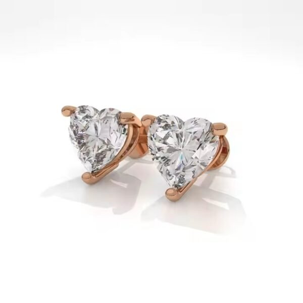 Luxury Women's Hoop Earrings Crafted In 10K silver With Lab Grown Round Diamond Dangle Style fashionable earrings