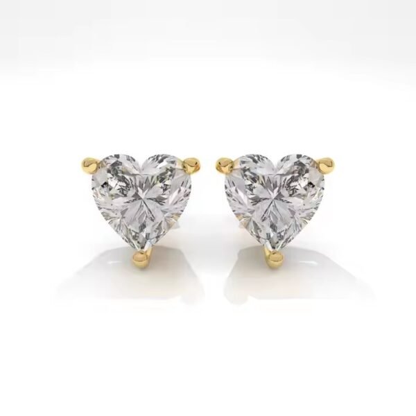 Luxury Women's Hoop Earrings Crafted In 10K silver With Lab Grown Round Diamond Dangle Style fashionable earrings