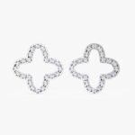 Luxury Women's Hoop Earrings Crafted In 10K Yellow Gold With Lab Grown Round Diamond Dangle Style