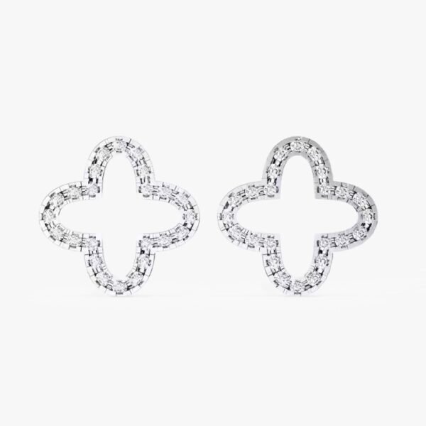 Luxury Women's Hoop Earrings Crafted In 10K Yellow Gold With Lab Grown Round Diamond Dangle Style