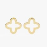 Luxury Women's Hoop Earrings Crafted In 10K Yellow Gold With Lab Grown Round Diamond Dangle Style