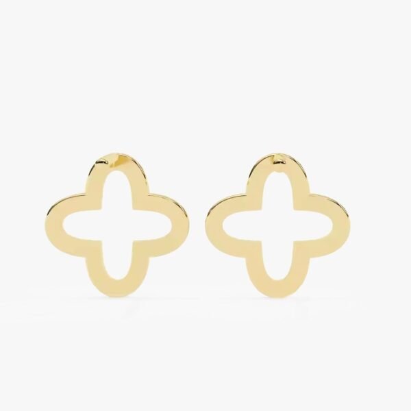 Luxury Women's Hoop Earrings Crafted In 10K Yellow Gold With Lab Grown Round Diamond Dangle Style