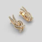 High Demand 18K Rose Gold Diamond Stud Earrings Delicate Everyday Sparkle for Birthday Graduation Other Special Occasions Sale