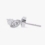 10K Yellow Gold Classic Round Lab Grown Diamond Earrings for Women Jewelry Gift