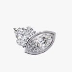 10K Yellow Gold Classic Round Lab Grown Diamond Earrings for Women Jewelry Gift