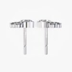 10K Yellow Gold Classic Round Lab Grown Diamond Earrings for Women Jewelry Gift