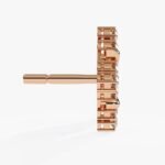 Wholesale Supply Custom Engraved Diamond Earrings in Gold for personalized gift shops Available at Affordable Price