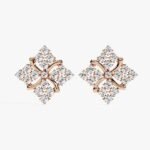 Wholesale Supply Custom Engraved Diamond Earrings in Gold for personalized gift shops Available at Affordable Price