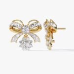 Unique Design Real Diamond and Gemstone Combo Earrings in 18K Yellow Gold for high end catalogs Available at Affordable Price