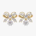 Unique Design Real Diamond and Gemstone Combo Earrings in 18K Yellow Gold for high end catalogs Available at Affordable Price