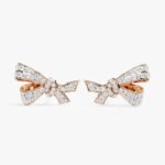 Gorgeous 10K Yellow Gold Hip Hop Stud Earrings with VS Clarity Round Lab Grown Diamond IGI Certified