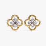 Huggie Hoop Earrings In 10k Yellow Gold Trendy Jewelry With Lab Grown Round Diamond