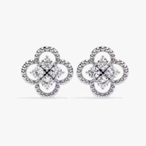 Huggie Hoop Earrings In 10k Yellow Gold Trendy Jewelry With Lab Grown Round Diamond