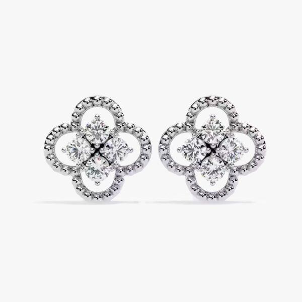 Huggie Hoop Earrings In 10k Yellow Gold Trendy Jewelry With Lab Grown Round Diamond