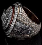 Hot Selling VVS Moissanite Hip-hop Ring Gold/Yellow Plated Star Pattern Jewelry for Wedding Men Women Ring