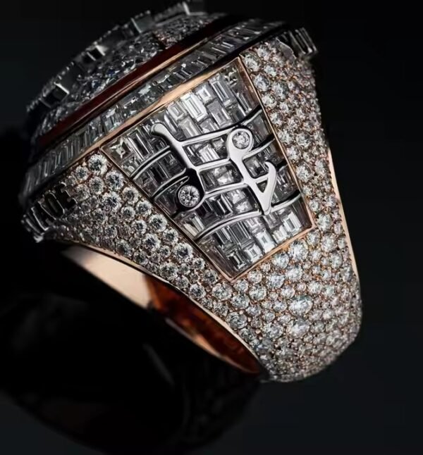 Hot Selling VVS Moissanite Hip-hop Ring Gold/Yellow Plated Star Pattern Jewelry for Wedding Men Women Ring